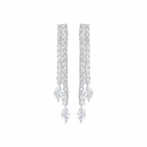 925K Silver Marquise Earrings image 0