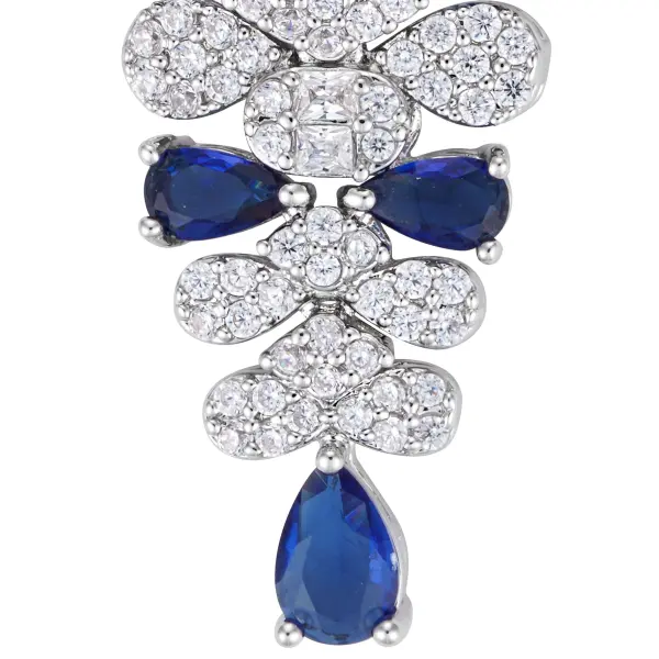 حلق - Silver Dark Blue - 0 image 1