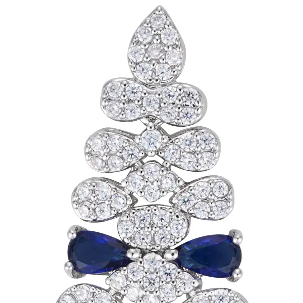 حلق - Silver Dark Blue - 0 image 2