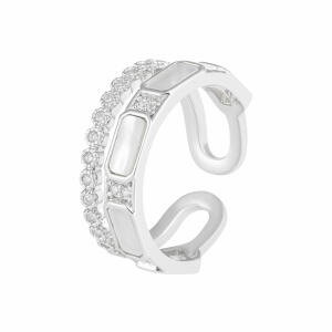 Silver Toned Shell Ring image 0