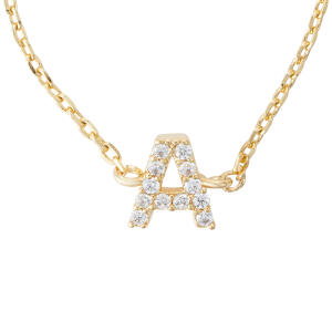 Gold Toned Letters Ring-A image 1