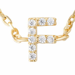 Gold Toned Letters Ring-F image 2