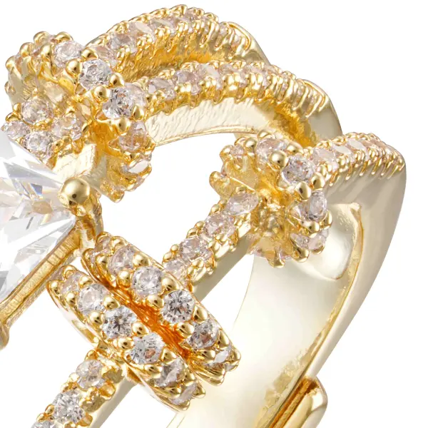 خاتم - ذهبي ابيض - 0 image 2
