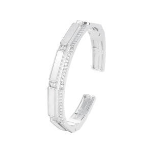 Silver Toned Shell Bangle image 0