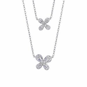 butterfly 925K Silver Necklace image 2