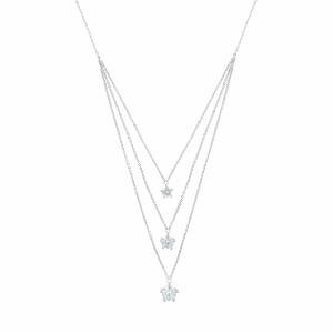 925K Silver Triple Strand Choker image 0