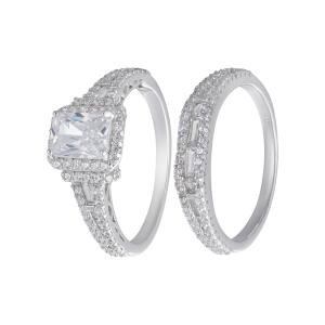 Radiant Cut 925k Silver Twins-7 image 0