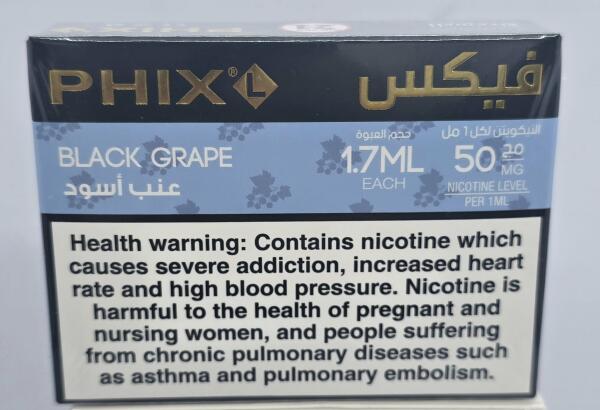 PHIX POD BLACK GRAPE 50MG/1.7ML image 1