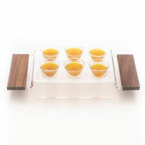 طقم صينية خشبية للقهوة ( بدون فناجين قهوة ) image 1
