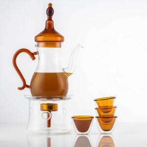 طقم دلة قهوة بني- من غير صندوق  image 0