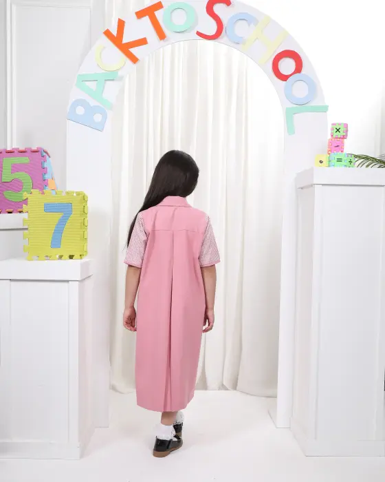 Full school uniform with half sleeves - Pink - 8 image 3