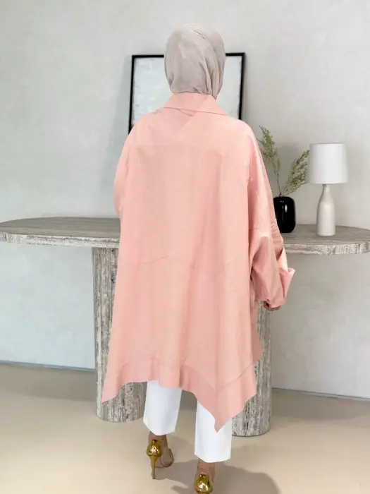 قميص طويل من اللنن المميز image 11