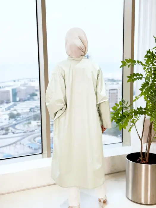 قميص نسائي طويل بتفاصيل ورد image 11