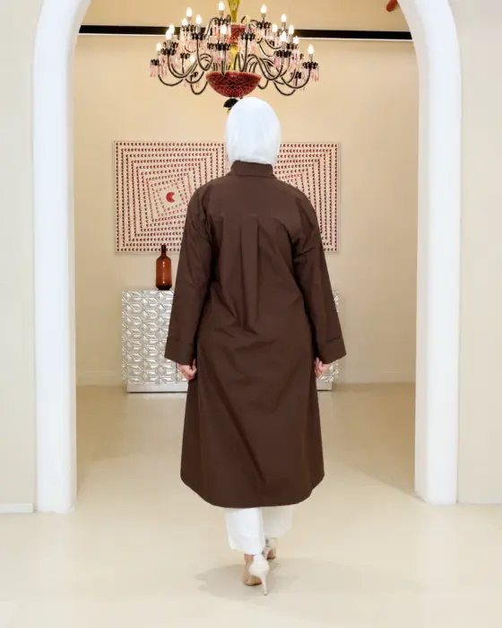 قميص طويل من القطن المريح image 2