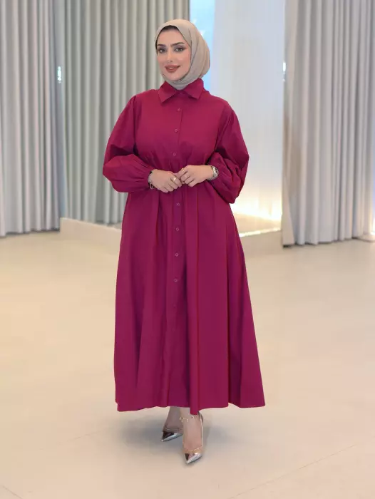 فستان قطني واسع للمحجبات image 4