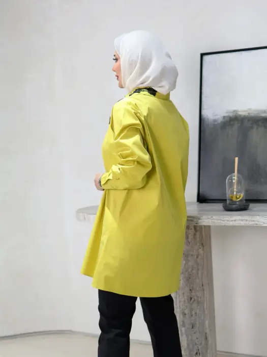 قميص قطني مع دانتيل image 6