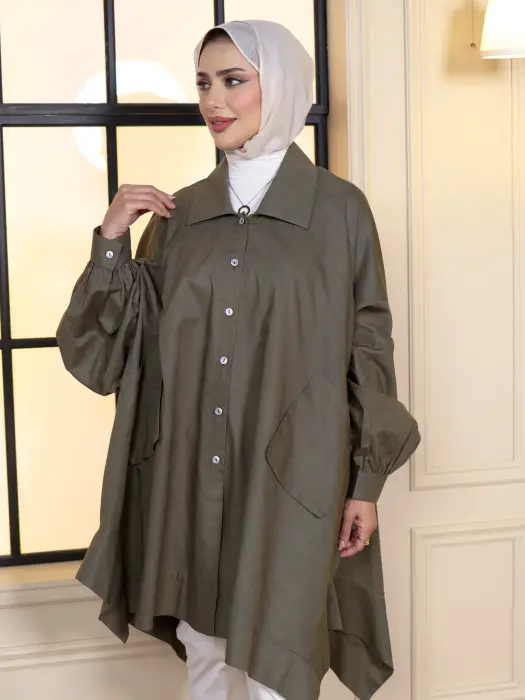 قميص طويل من اللنن المميز image 13