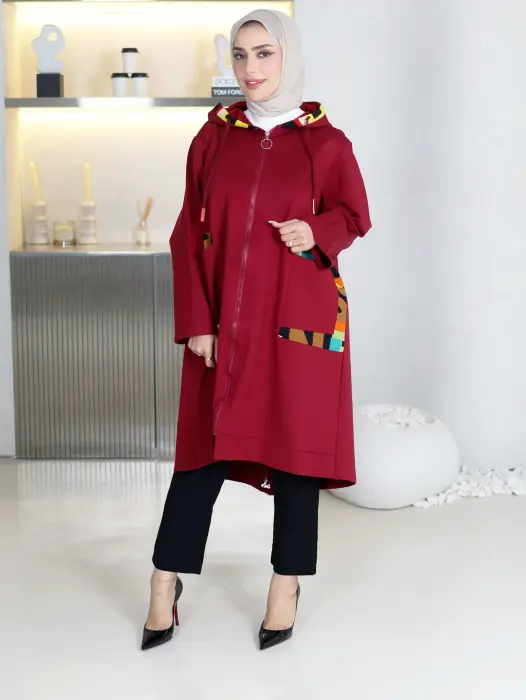 Comfortable long cotton jacket image 4