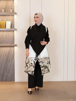 جيليه بياقة عريضة-بيج-2 image 0