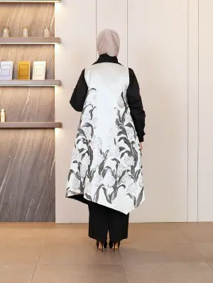 جيليه بياقة عريضة-بيج-2 image 2