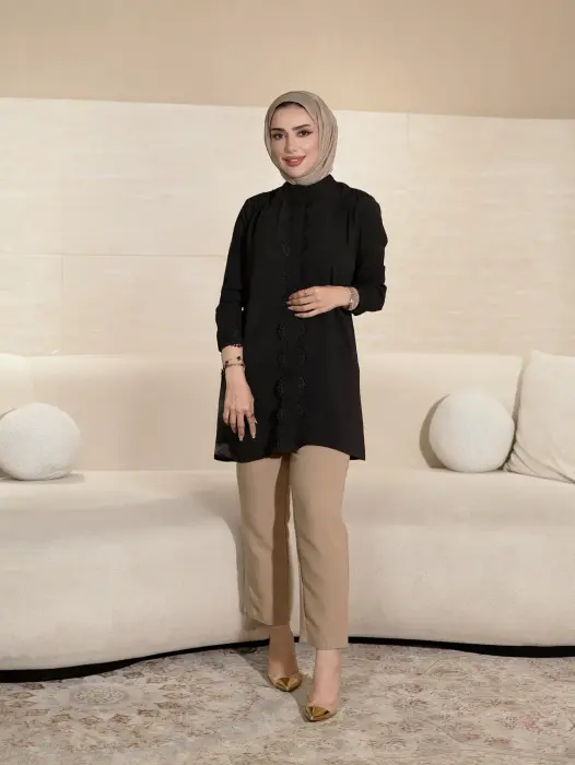 قميص نسائي - ابيض - 2 image 0