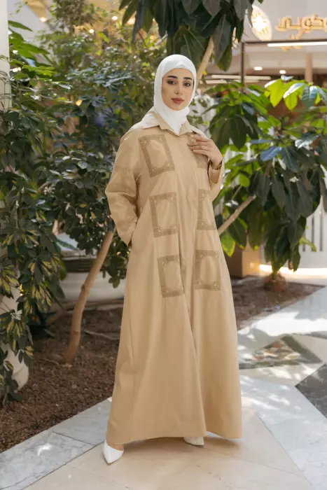 فستان عصري من القطن - اسود - 1 image 0