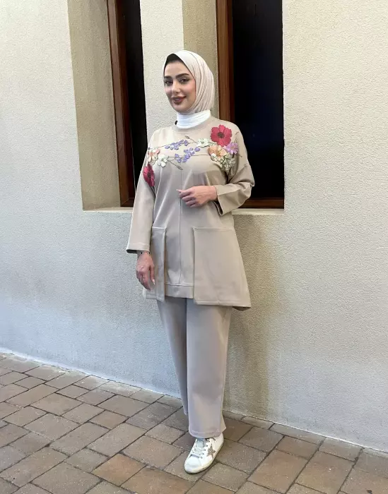 بلوزة أنيقة من التريكو - كحلي - 3 image 0
