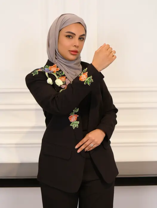 جاكيت بورد مشكوك - اسود - 2 image 3