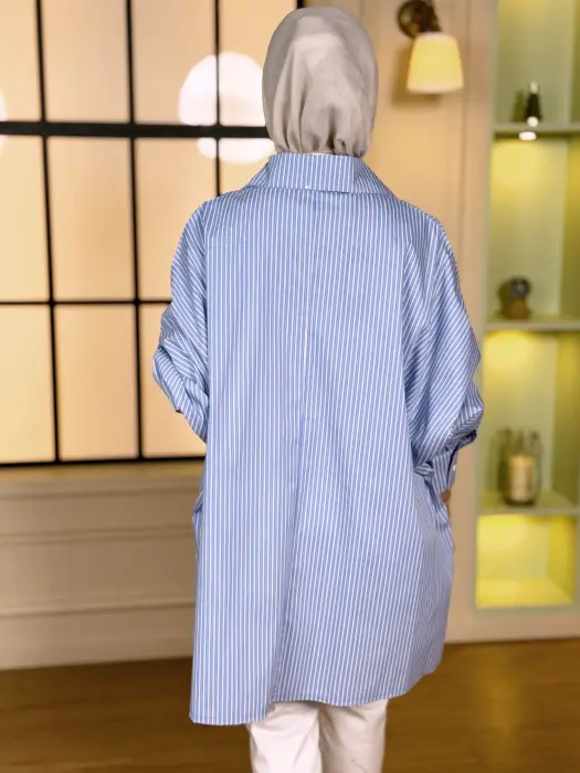 Striped cotton shirt image 6