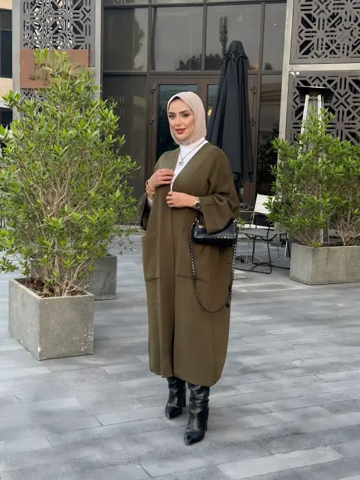 جاكيت شتوي مع طباعة - اسود - FS image 4