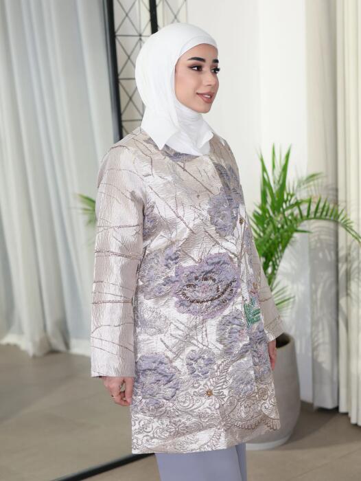 جاكيت جاكار نسائي مرصع بالكريستال-بيج-1 image 2