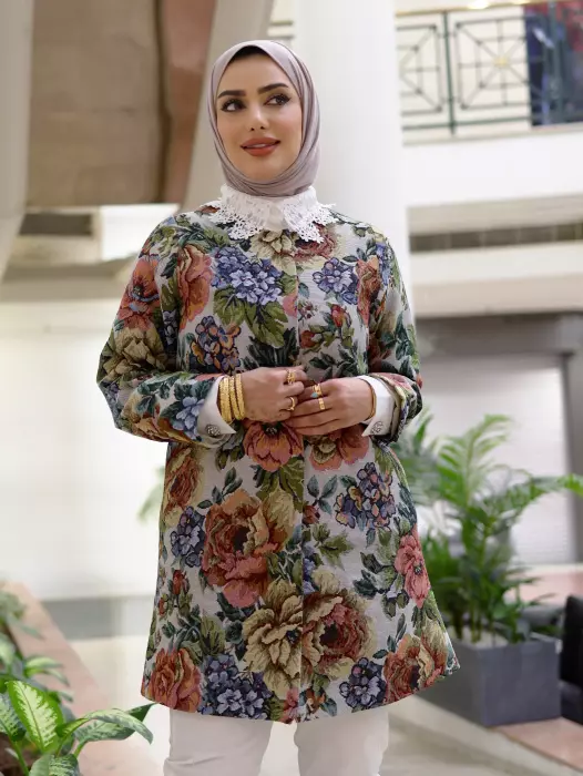 جاكيت طويل من خام الجاكار image 1