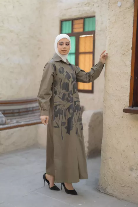 فستان قطني عصري image 1