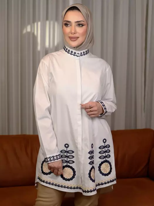 قميص عصري من قماش القطن image 5