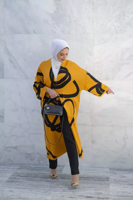 جاكيت شتوي من خام التريكو - كركمي - FS image 1