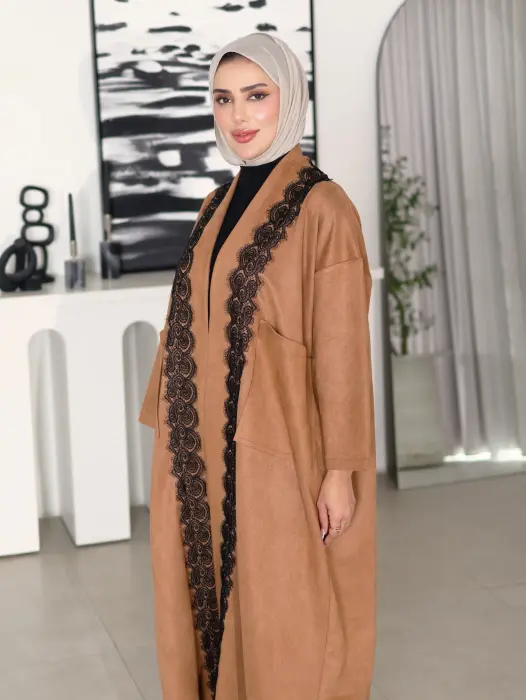جاكيت طويل من الشامواه image 6