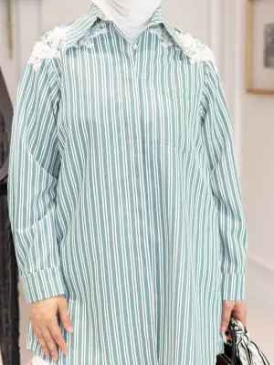 Striped cotton shirt image 3