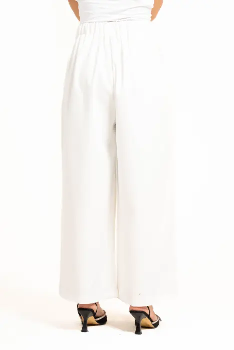 Crepe Pants-White-1 image 2