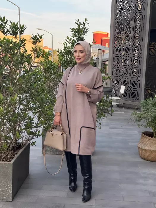 بلوزة من خام التريكو - وردي - FS image 0