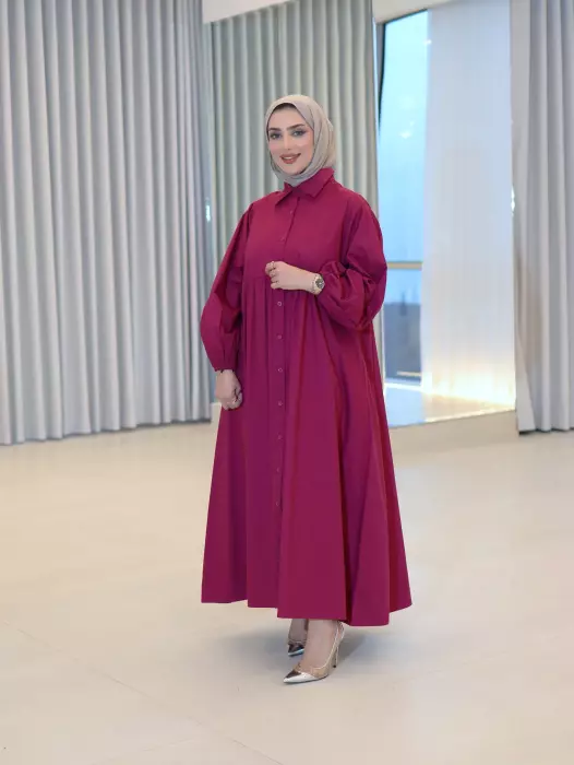 فستان قطني واسع للمحجبات image 3