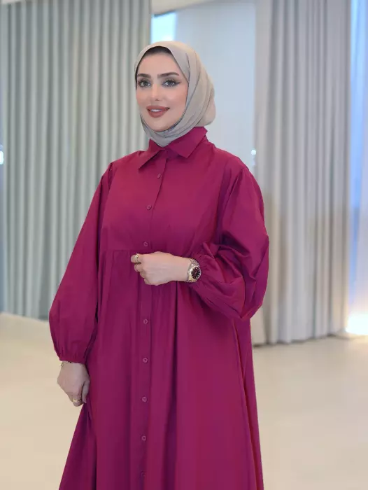 فستان قطني واسع للمحجبات image 5