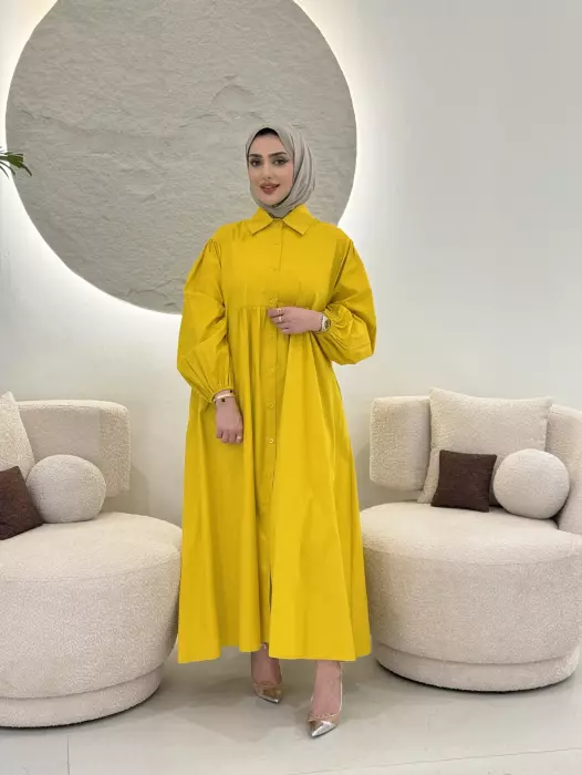 فستان قطني واسع للمحجبات image 1