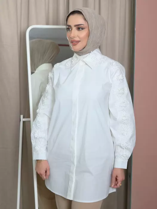 Embroidered Lace Shirt image 2