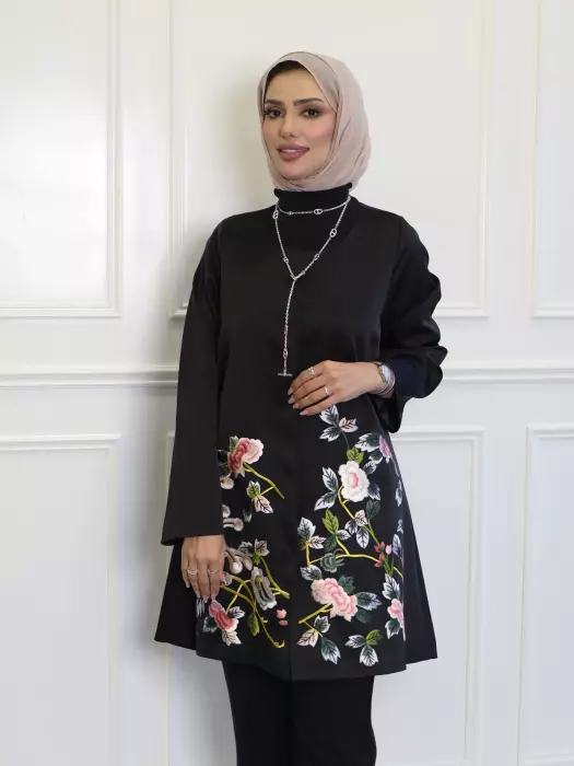 Embroidered Kafredini Jacket - Black - 2 image 1