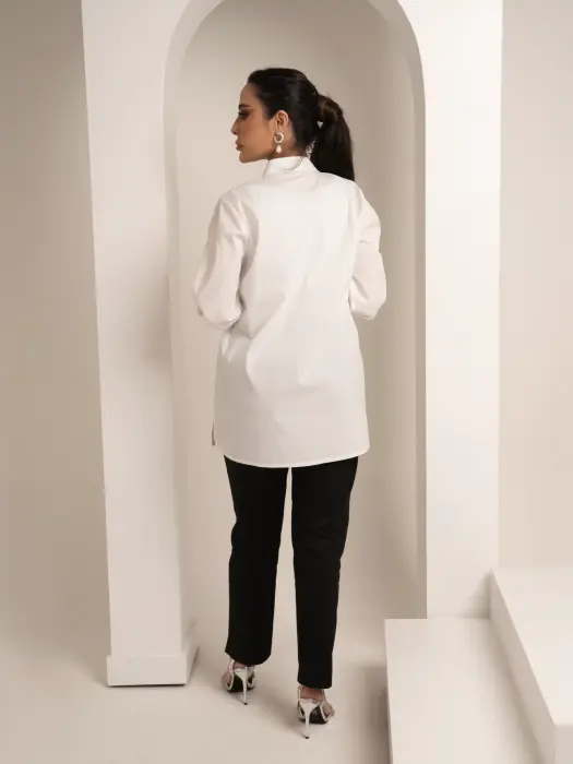 Cotton Shirt With Lace image 6