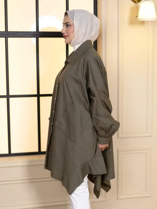 قميص طويل من اللنن المميز image 14