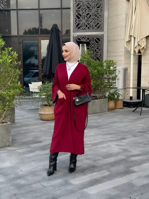 جاكيت شتوي مع طباعة - اسود - FS image 1