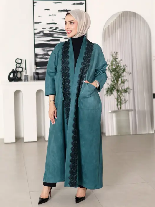 جاكيت طويل من الشامواه image 1