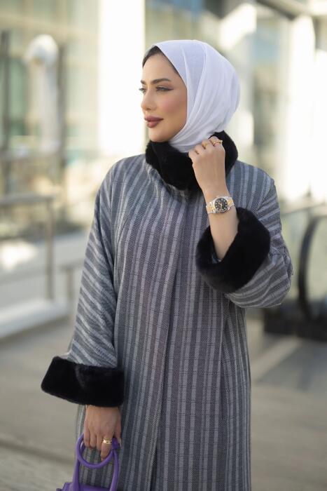 جاكيت شتوي من التريكو - بيج - 2 image 3
