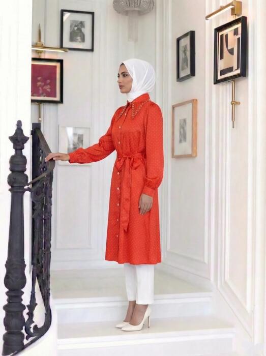 French style dress - Red- FS image 1